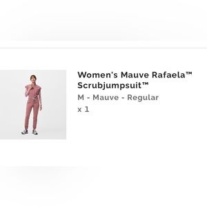 FIGS Mauve jumpsuit